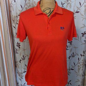 Tagless Orange USA Polo Shirt
